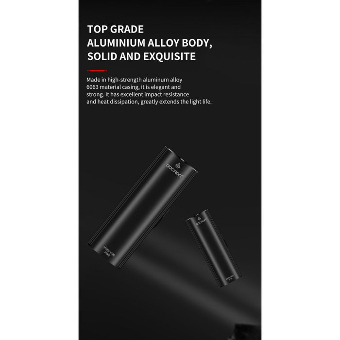 Gaciron V20S-1500 2 in 1 Front and Rear Combination Bike Light