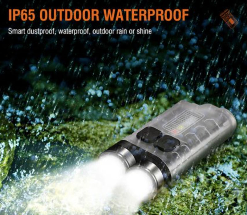 SPERAS V3 Rechargeable 900 Lumen Multifunctional Keychain Torch - 100 Metres
