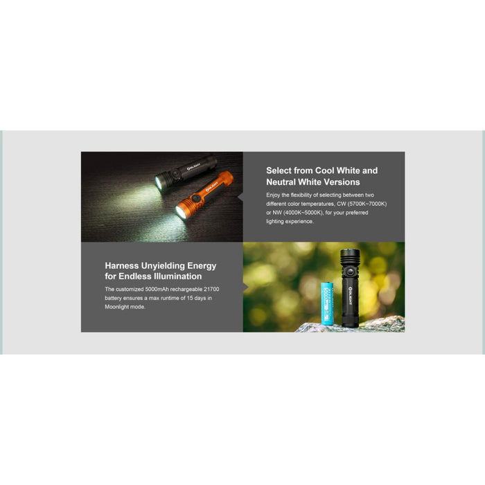 Olight Seeker 4 Pro Rechargeable 4600 Lumen Torch - 260 Metres