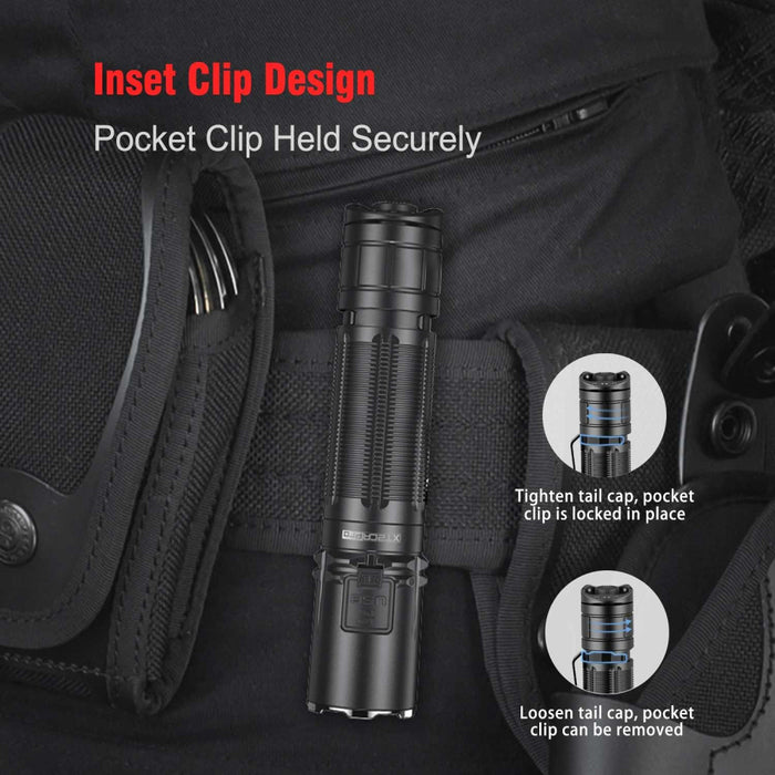 Klarus XT2CR Pro Rechargeable 2100 Lumen Pocket Torch - 240 Metres