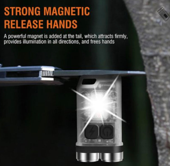 SPERAS V3 Rechargeable 900 Lumen Multifunctional Keychain Torch - 100 Metres