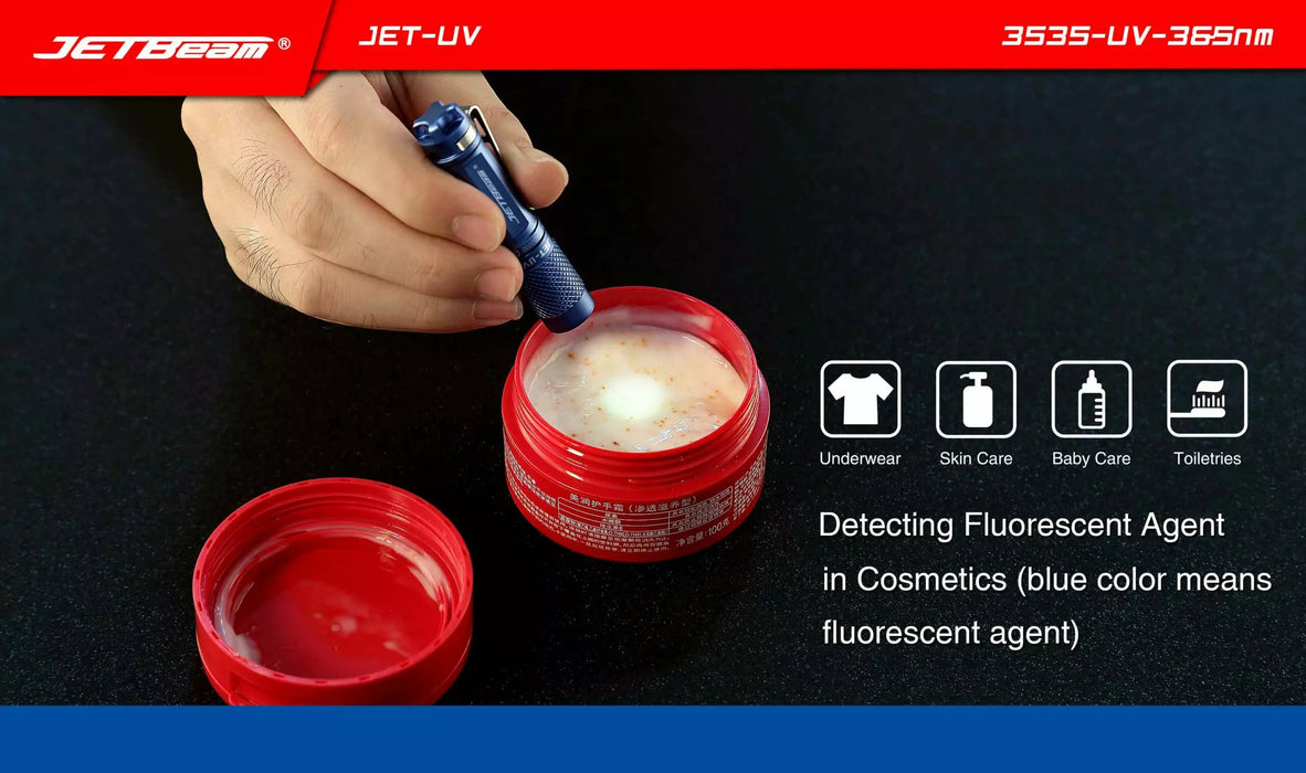 JETBeam JET-UV Mini UV Torch - 1AAA, 365nm