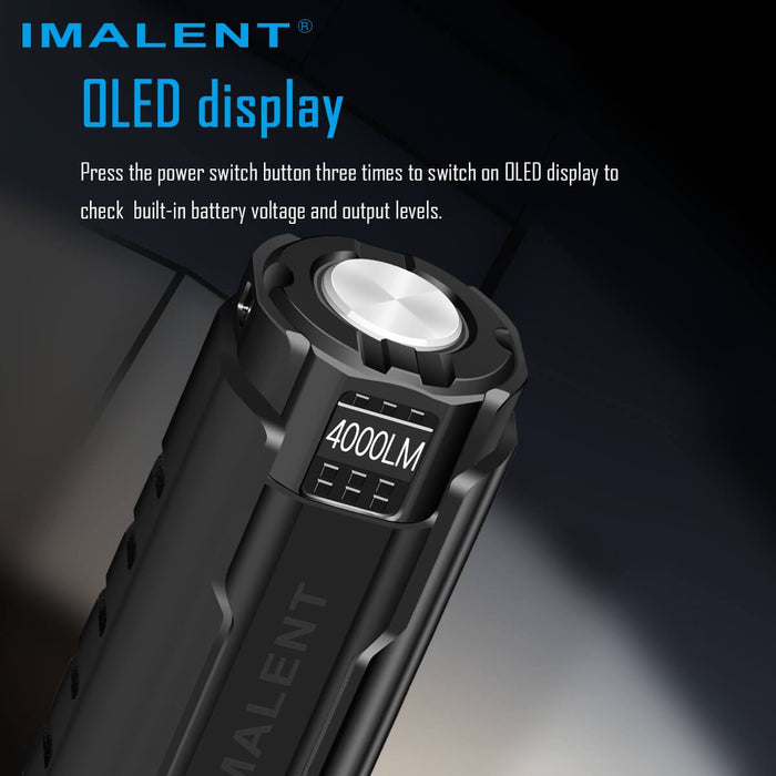 Imalent LD70 4,000 Lumen Rechargeable Pocket Torch - 203 Metres