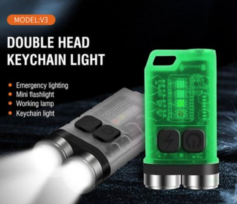 SPERAS V3 Rechargeable 900 Lumen Multifunctional Keychain Torch - 100 Metres