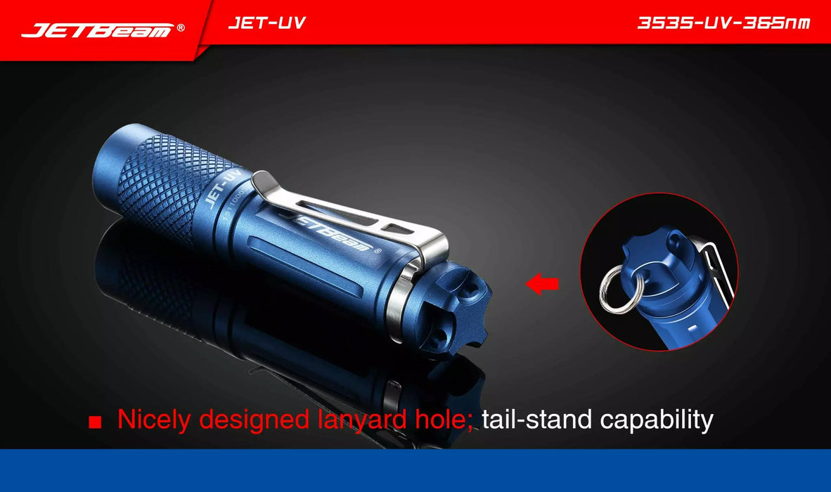 JETBeam JET-UV Mini UV Torch - 1AAA, 365nm