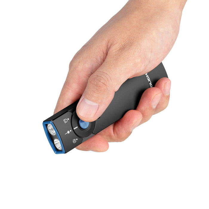 Olight Arkfeld Pro Rechargeable 3-in1 Pocket Torch with 1300 Lumens CW, 365nm UV, and Green Laser