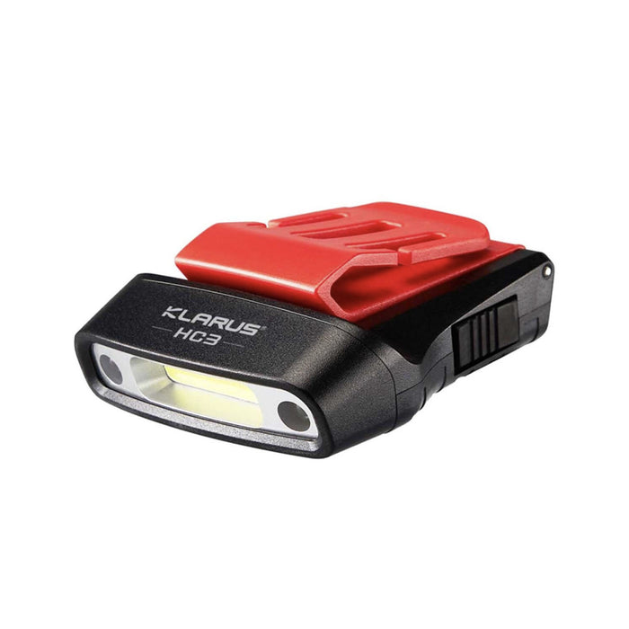 Klarus HC3 Motion-Sensing Visor Clip Headlamp, Red and White LED - 100 Lumens