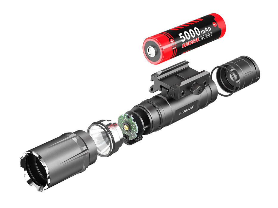Klarus GL4 Rechargeable Rail Mount Light - 3300 Lumens, 370 Metres