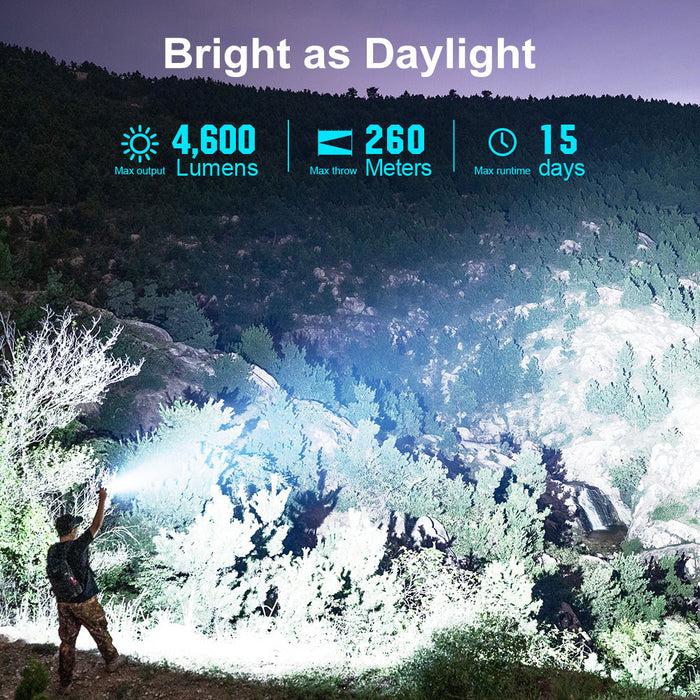 Olight Seeker 4 Pro Rechargeable 4600 Lumen Torch - 260 Metres