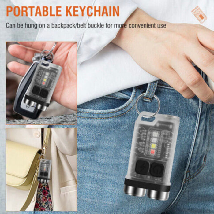 SPERAS V3 Rechargeable 900 Lumen Multifunctional Keychain Torch - 100 Metres