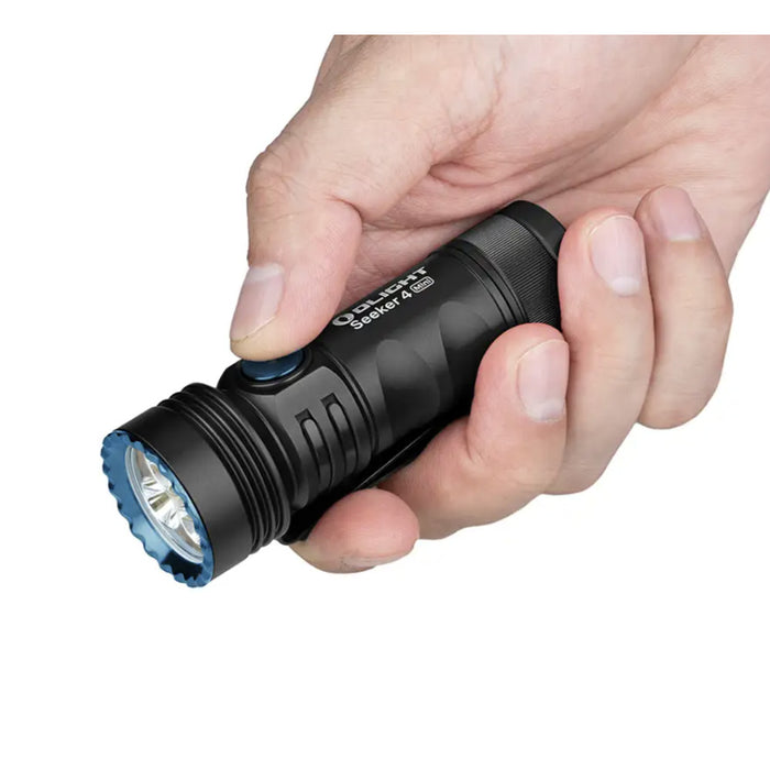 Olight Seeker 4 Mini Rechargeable 1200 lumen and UV Torch - Cool White and 365nm UV