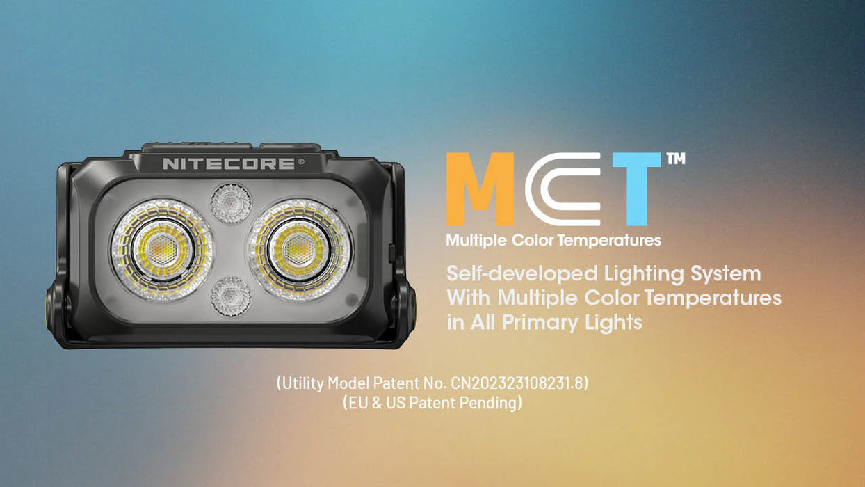 Nitecore NU25 MCT 400 Lumen USB-C Rechargeable Multi-Temperature Headlamp