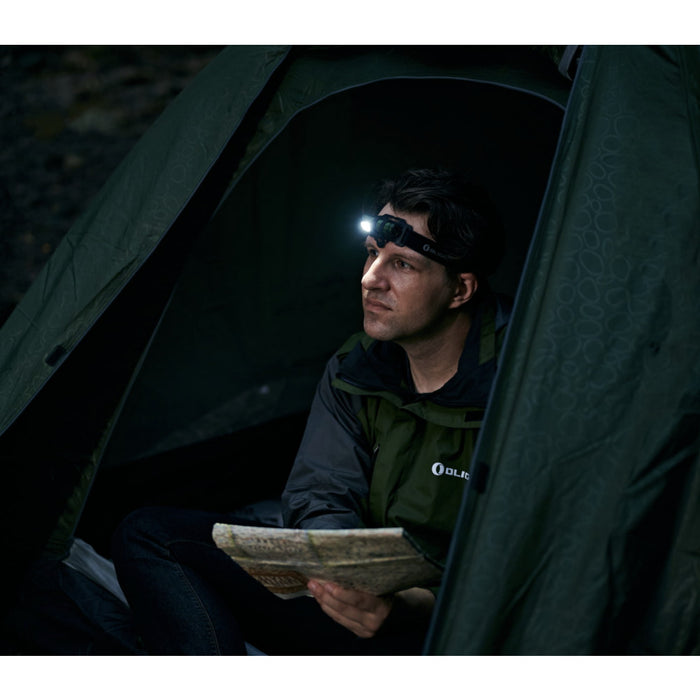 Olight Perun 2 Mini Rechargeable Red and White LED Headlamp/Handheld - 1100 Lumens, 150 Metres