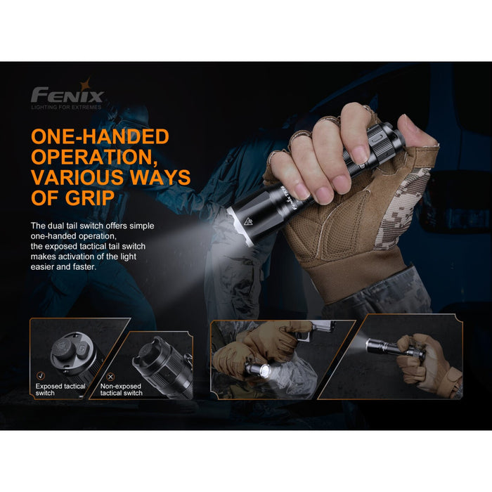 Fenix TK16 V2.0 Compact 3100 Lumen Tactical Flashlight - 380 Metres