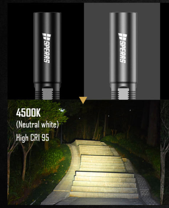 SPERAS M10 PLUS 2AAA High CRI95 4000K Penlight - 200 Lumens, 60 Metres