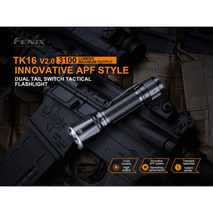 Fenix TK16 V2.0 Compact 3100 Lumen Tactical Flashlight - 380 Metres