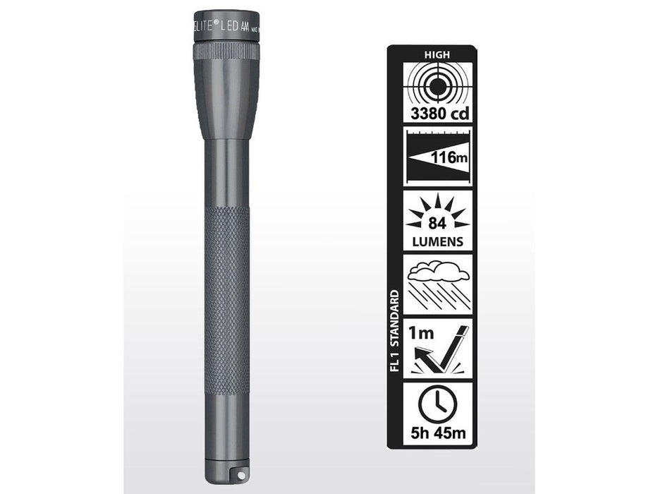 MagLite Mini MagLite 2AAA LED Torch - 84 Lumens, 116 Metres