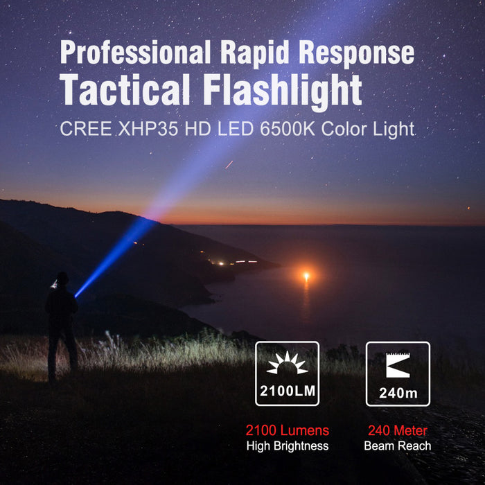 Klarus XT2CR Pro Rechargeable 2100 Lumen Pocket Torch - 240 Metres