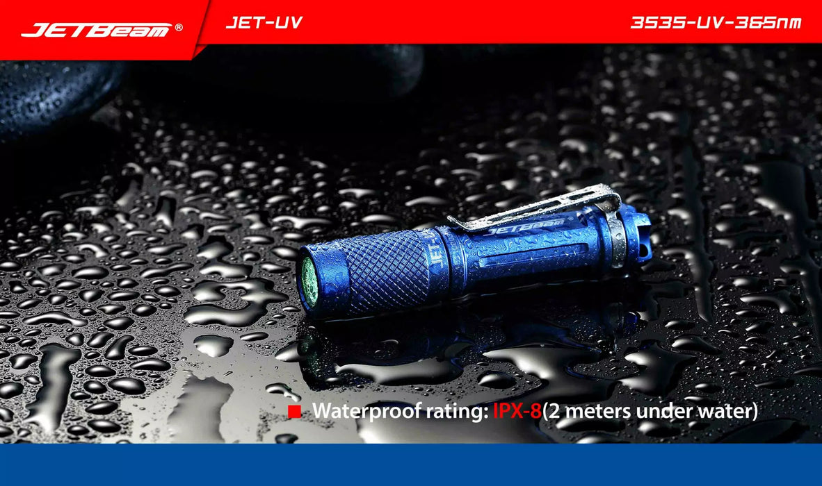 JETBeam JET-UV Mini UV Torch - 1AAA, 365nm