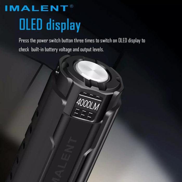 Imalent LD70 4,000 Lumen Rechargeable Pocket Torch - 203 Metres