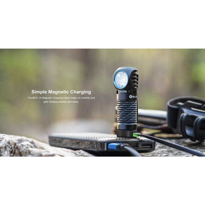 Olight Perun 2 Mini Rechargeable Red and White LED Headlamp/Handheld - 1100 Lumens, 150 Metres