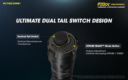 Nitecore P20iX Rechargeable Tactical Floodlight - 4000 Lumens, 220 Metres