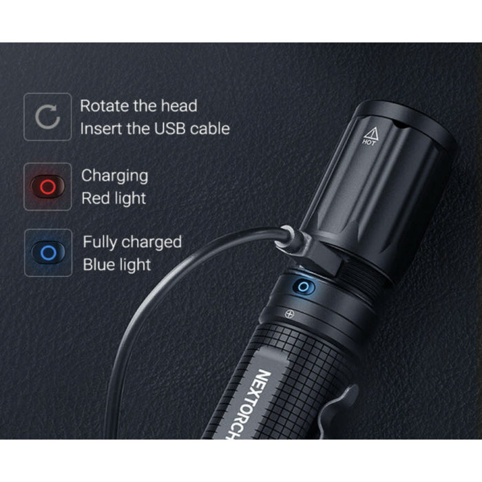 NEXTORCH E52C Rechargeable High Performance 3000 Lumen Pocket Torch