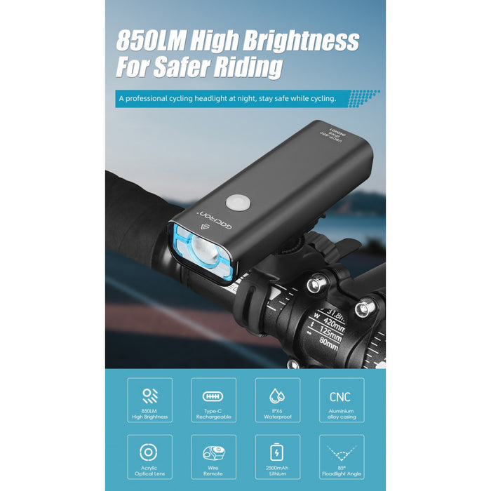 Gaciron V9CP-850 850 Lumen Rechargeable Bike Light