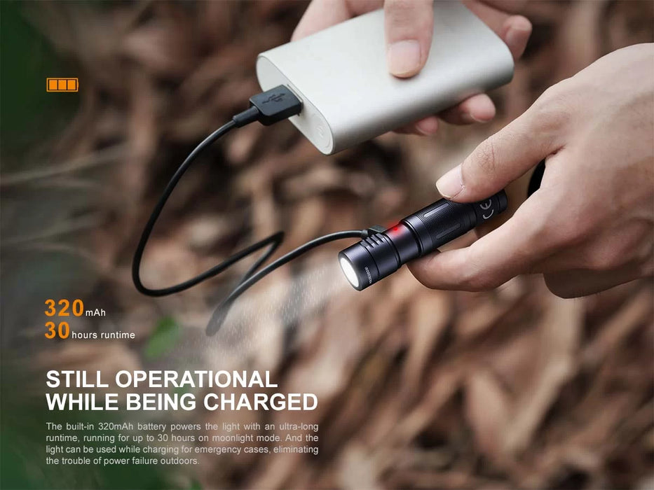 Fenix E05R Rechargeable 400 Lumen Keyring/Pocket Torch