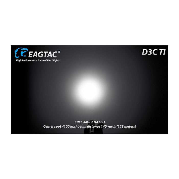 Eagtac D3C Ti Pocket Torch - 800 Lumens, 128 Metres