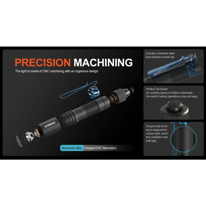 AceBeam Pokelit 550 Lumen AA EDC Flashlight