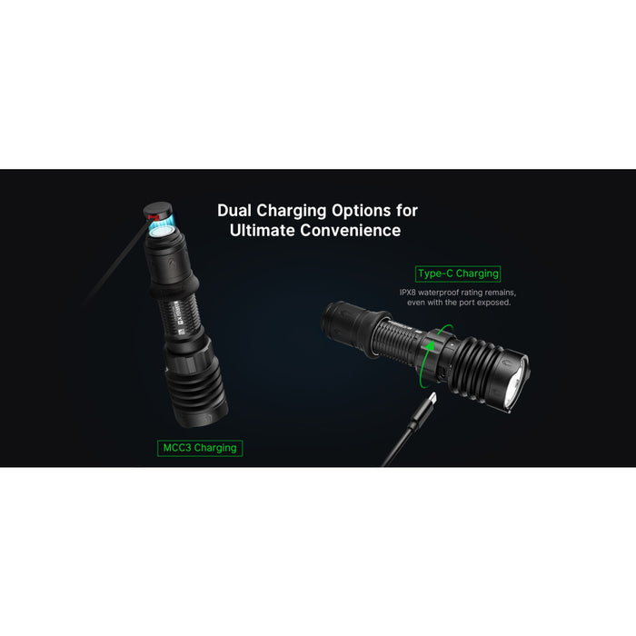 Olight Warrior X4 Rechargeable 2600 Lumen Long Throw Torch - 630 Metres