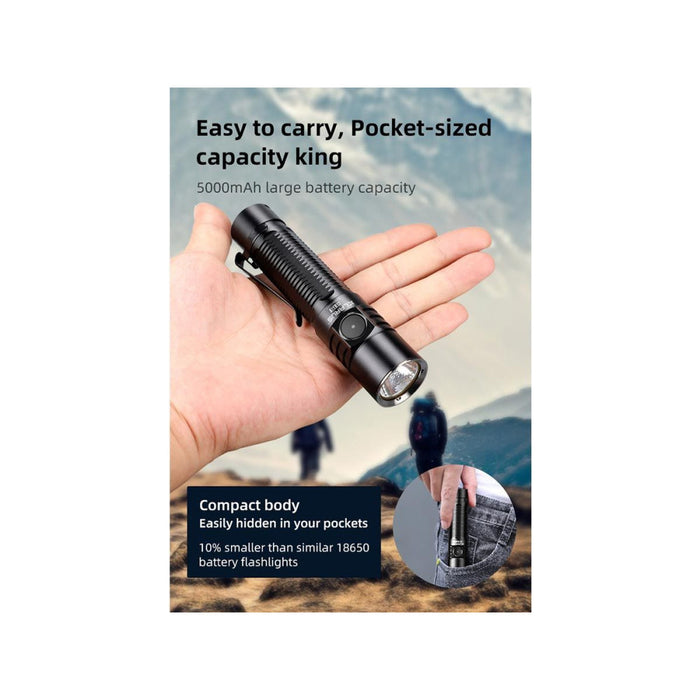 Klarus G15 V2 Compact Rechargeable 4200 Lumen EDC Torch - 200 Metres