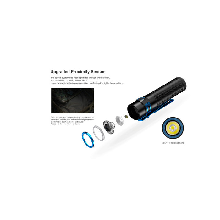 Olight Baton 3 Pro Max Rechargeable 2500 Lumen EDC Torch with Proximity Sensor - 145 Metres