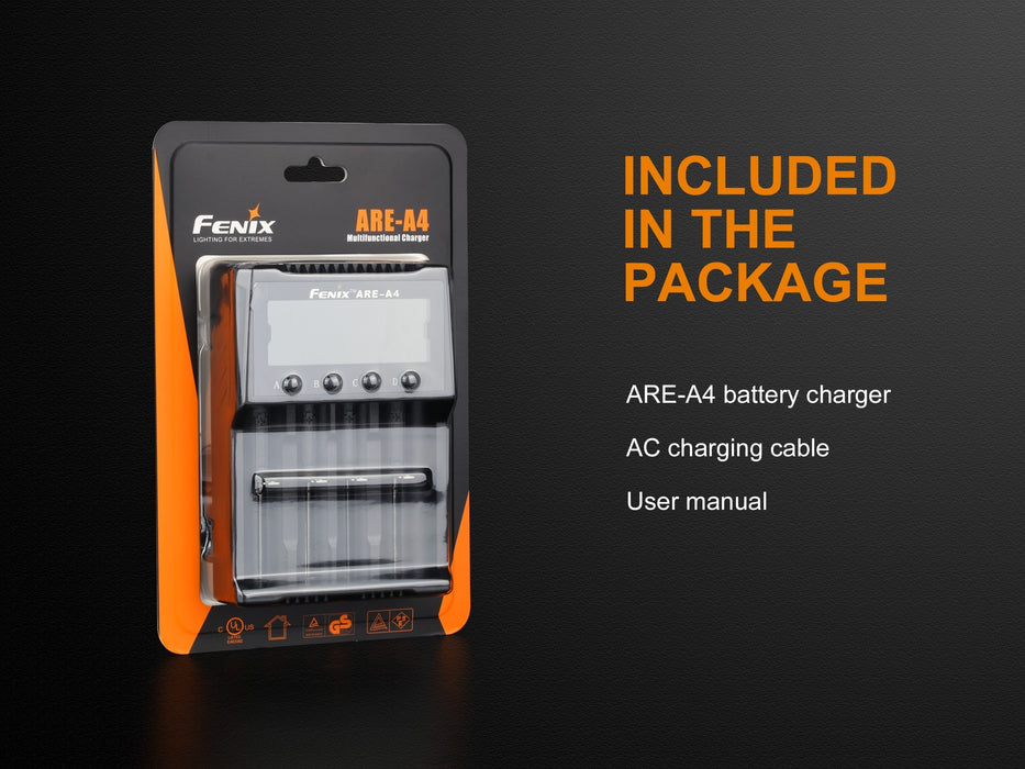 Fenix ARE-A4 Smart Four-Channel Battery Charger