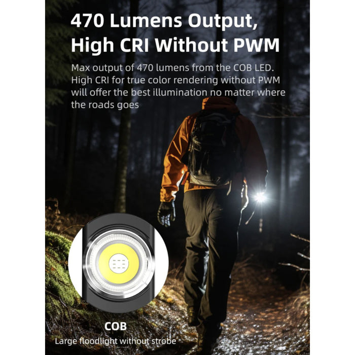 Klarus E5 EDC 470 Lumens Rechargeable Tool Light with Magnetic Base - 41 Metres
