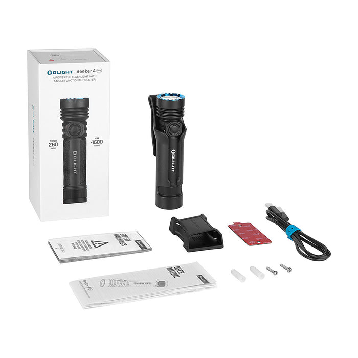 Olight Seeker 4 Pro Rechargeable 4600 Lumen Torch - 260 Metres