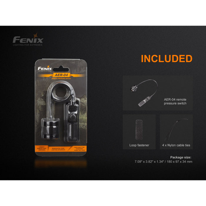 Fenix AER-04 Remote Switch for HT18R, HT30R, PD36R Pro, TK16 V2.0, and More