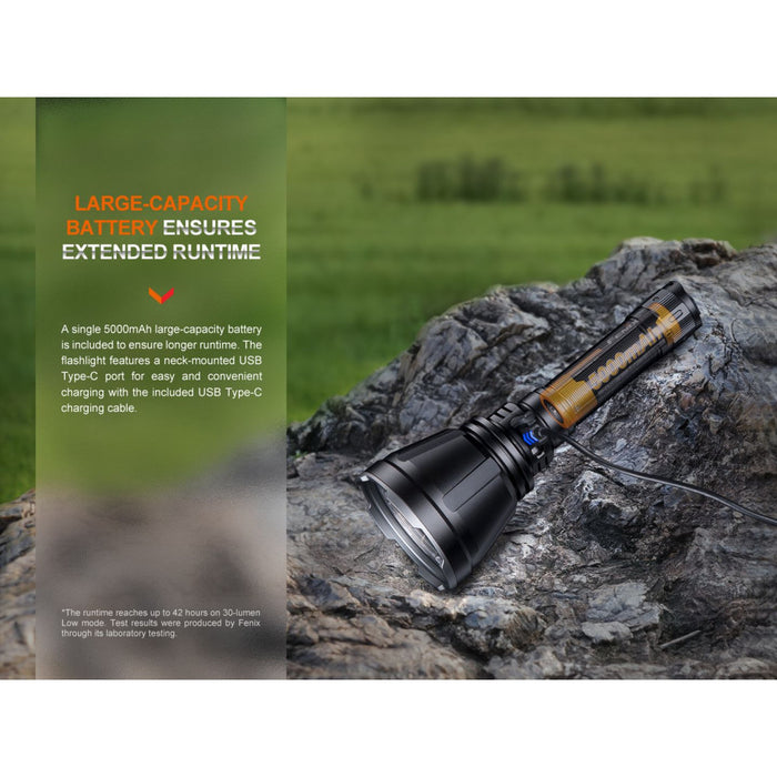 Fenix HT18R Rechargeable Long Range 2800 Lumen Torch - 1100 Metres