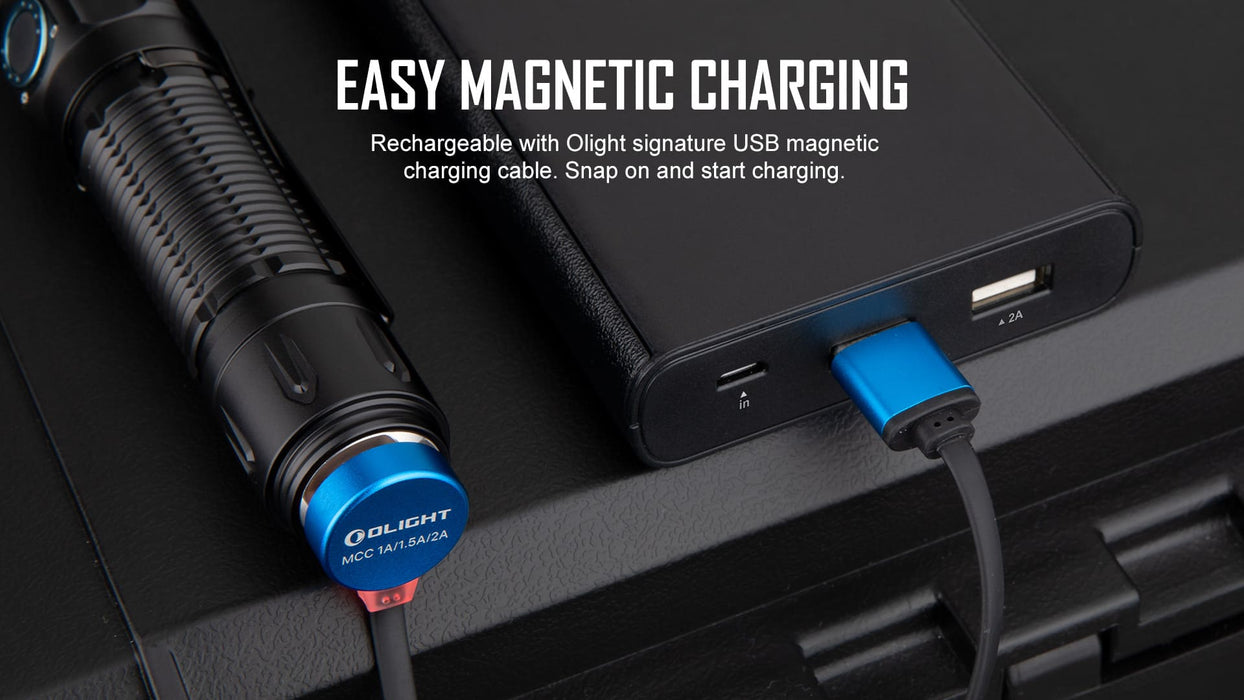 Olight Warrior 3S Rechargeable 2300 Lumen Tactical Torch with Proximity Sensor - 300 Metres