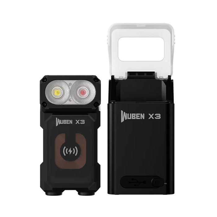 Wuben X3 Wireless Rechargeable High CRI 700 Lumen EDC Flashlight – 120 Metres