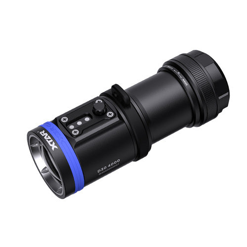XTAR D30 4000 Diving Torch Set – 4000 Lumens, Multi-Coloured LED
