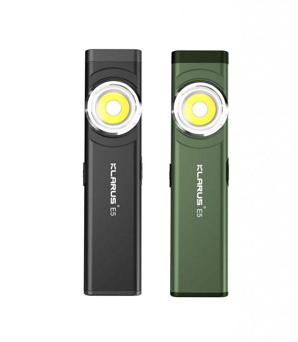 Klarus E5 EDC 470 Lumens Rechargeable Tool Light with Magnetic Base - 41 Metres