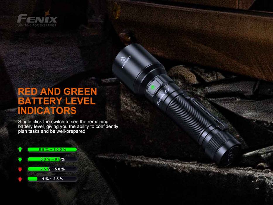 Fenix C7 Rechargeable High Performance Torch with Magnetic Base - 3000 Lumens, 470 Metres