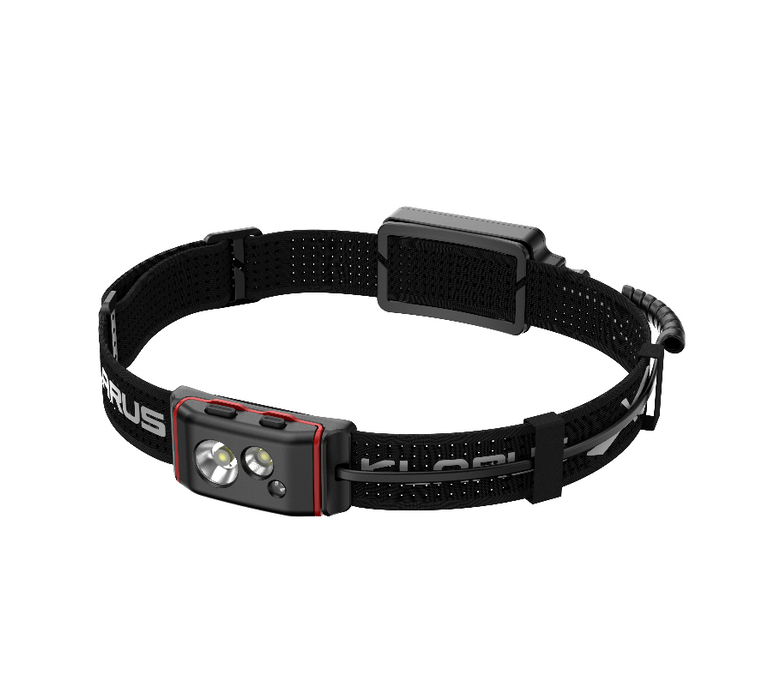 Klarus HM5 Lightweight Triple-Fuel Headlamp with 800 Lumen Flood+Spot (99 Metres), and Red Light