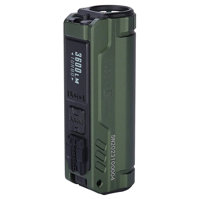 Imalent BL50 3600 Lumen Rechargeable Dual Light Source EDC Flashlight - 365nm UV and White Light - 428 Metres