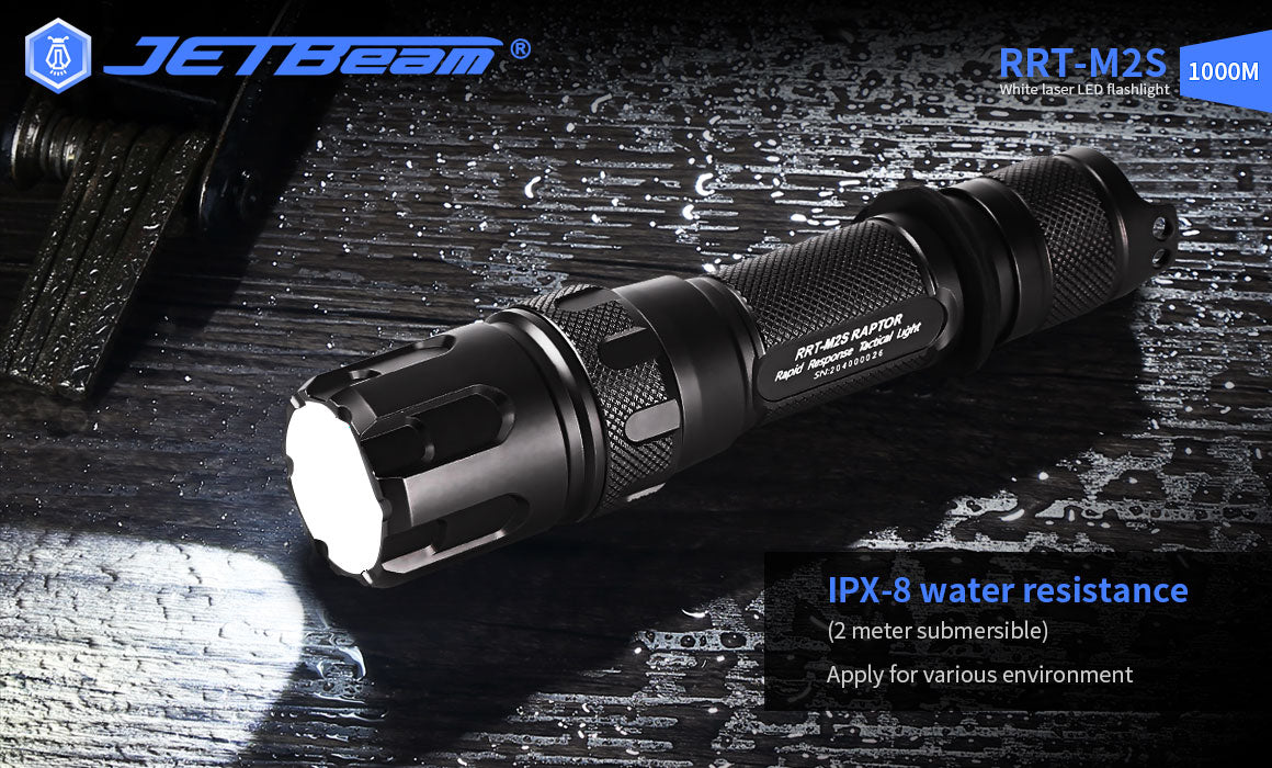 JETBeam Raptor RRT-M2S White Laser Hunting Torch Kit – 1000m Distance