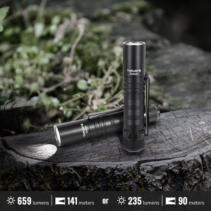 ThruNite Saber Compact EDC Pocket Torch – Cool White, 659 Lumens, 14500/1AA