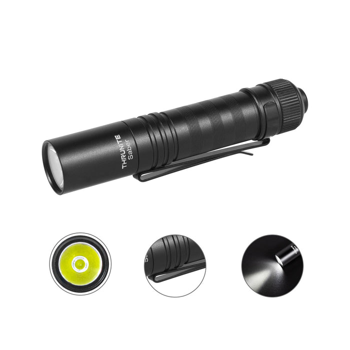 ThruNite Saber Compact EDC Pocket Torch – Cool White, 659 Lumens, 14500/1AA