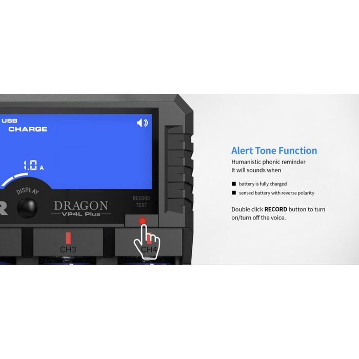 XTAR VP4L PLUS Premium LCD Li-ion/Ni-MH 4-Bay Battery Charger